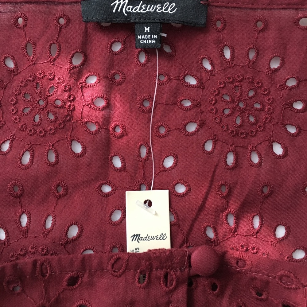 Madewell Eyelet Pom-Pom Top - Picture 8 of 8